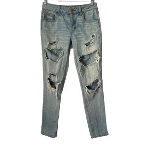 AEO Distressed Jeans High Rise Size 0 R (28 waist)